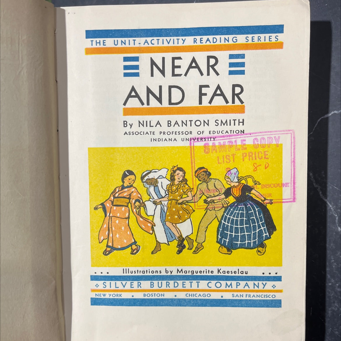 the unit activity reading series e neare and far book, by nila banton smith, 1935 Hardcover image 2