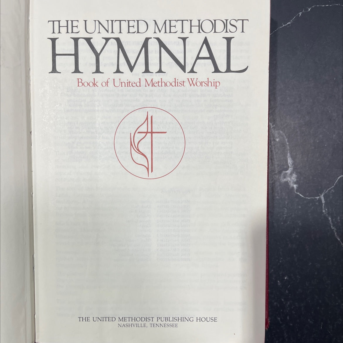 the united methodist hymnal book, by unknown, 1989 Hardcover image 2