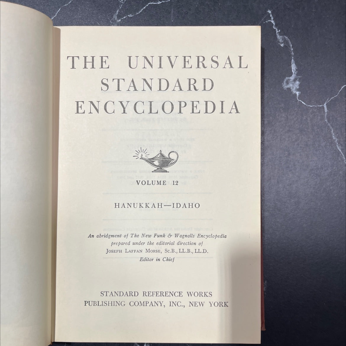 the universal standard encyclopedia volume 12 hanukkah-idaho book, by joseph laffan morse, 1956 Hardcover image 2