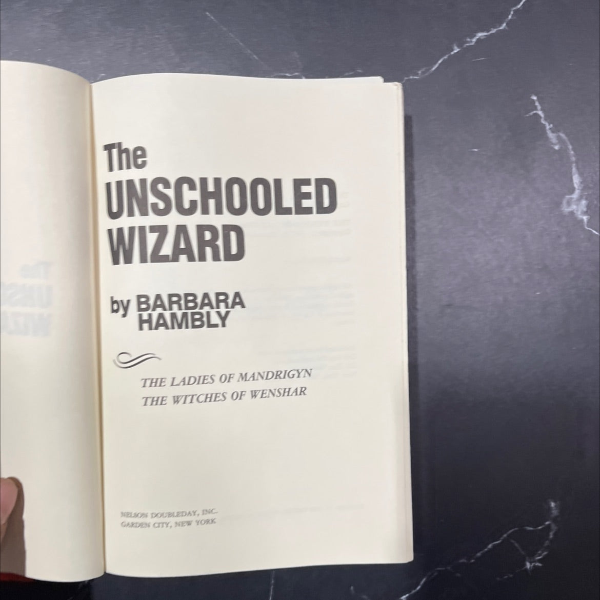 the unschooled wizard book, by barbara hambly, 1987 Hardcover image 2