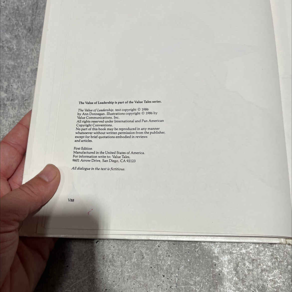 the value of leadership book, by ann donegan johnson, 1986 Hardcover image 3