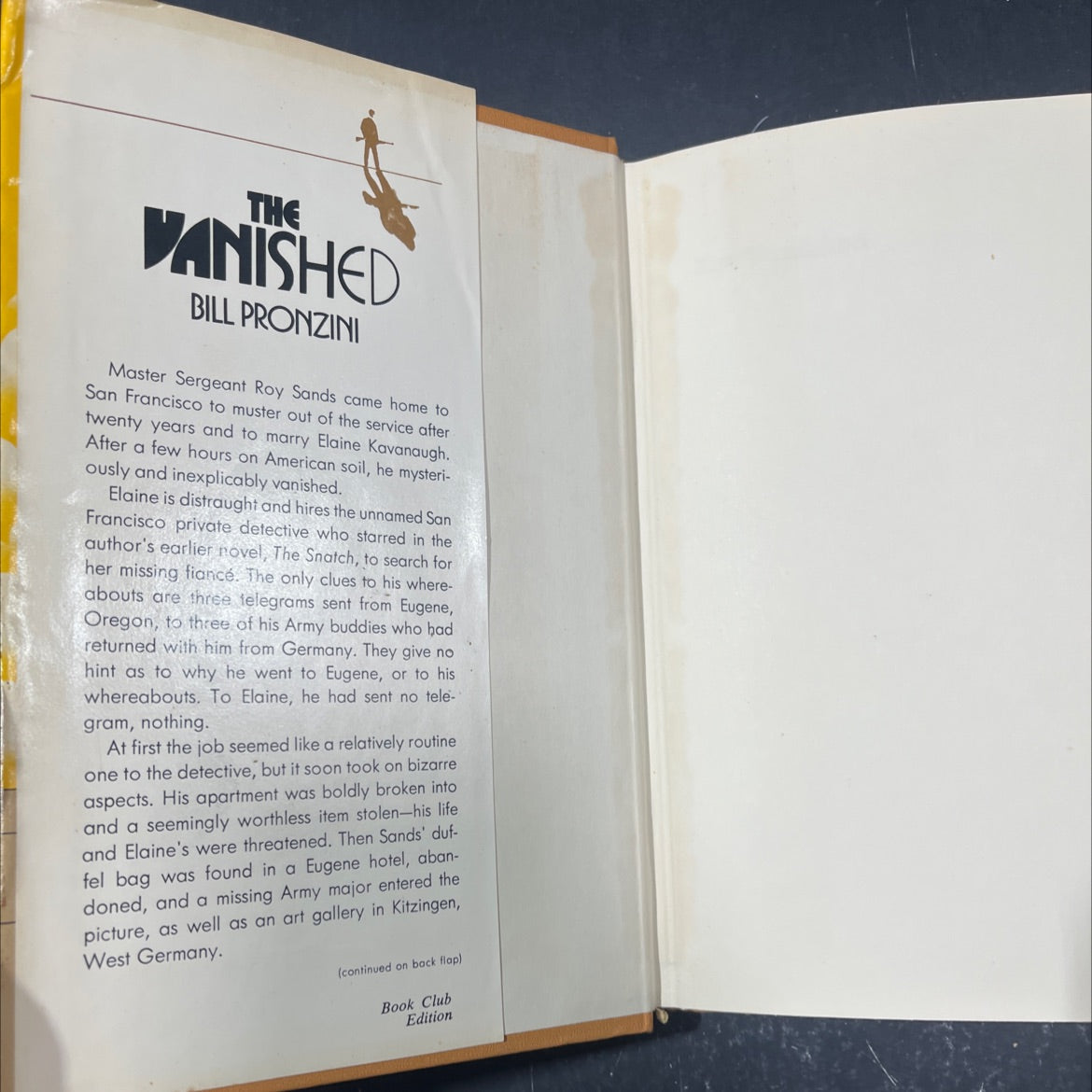 the vanished book, by Bill Pronzini, 1973 Hardcover image 4