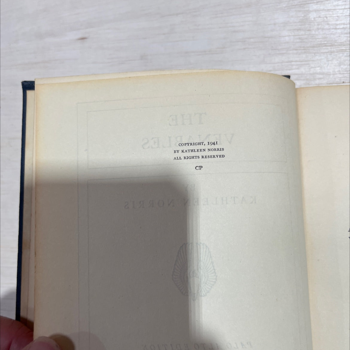 the venables book, by kathleen norris, 1941 Hardcover image 3