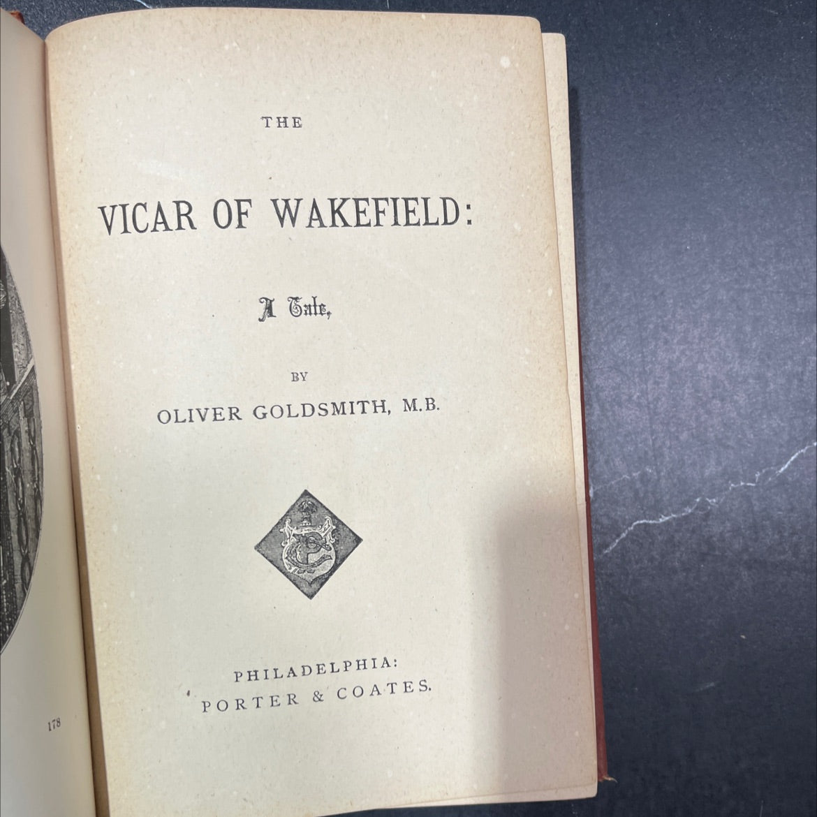 the vicar of wakefield: a tale book, by oliver goldsmith, 178 Hardcover image 2