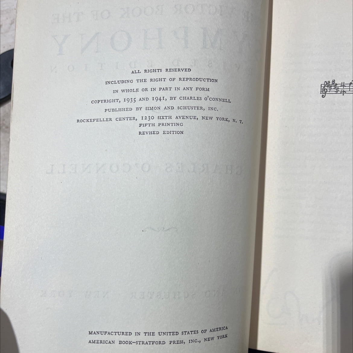 the victor book of the symphony revised edition book, by charles o'connell, 1941 Hardcover image 3
