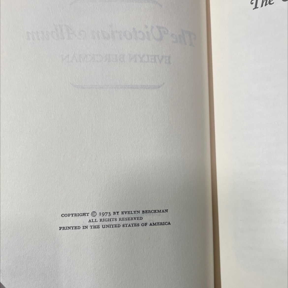 the victorian album book, by evelyn berckman, 1973 Hardcover image 3