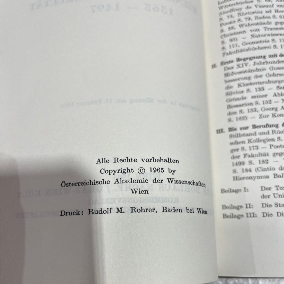 the vienna faculty of arts book, by alphons lhotsky, 1965 Hardcover image 3