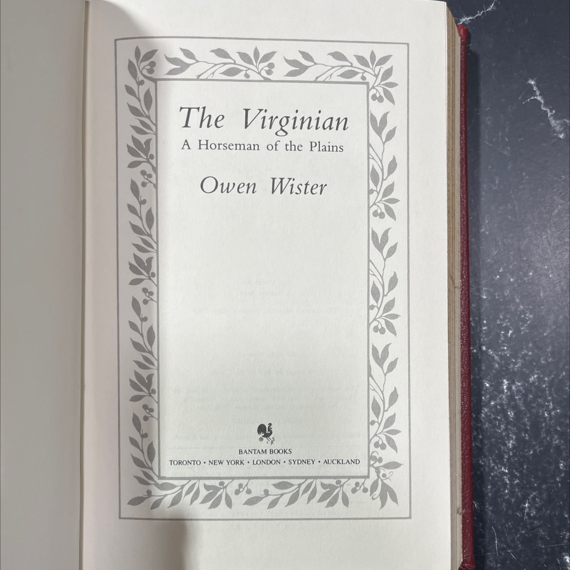 the virginian a horseman of the plains book, by owen wister, 1985 Leather image 2