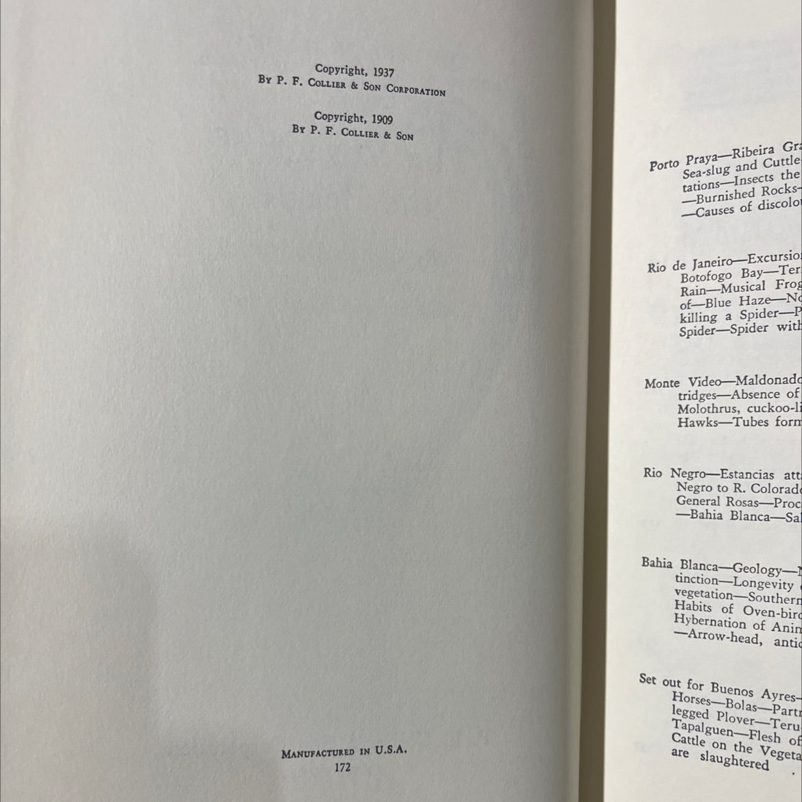 the voyage of the beagle book, by charles darwin, 1937 Hardcover image 3