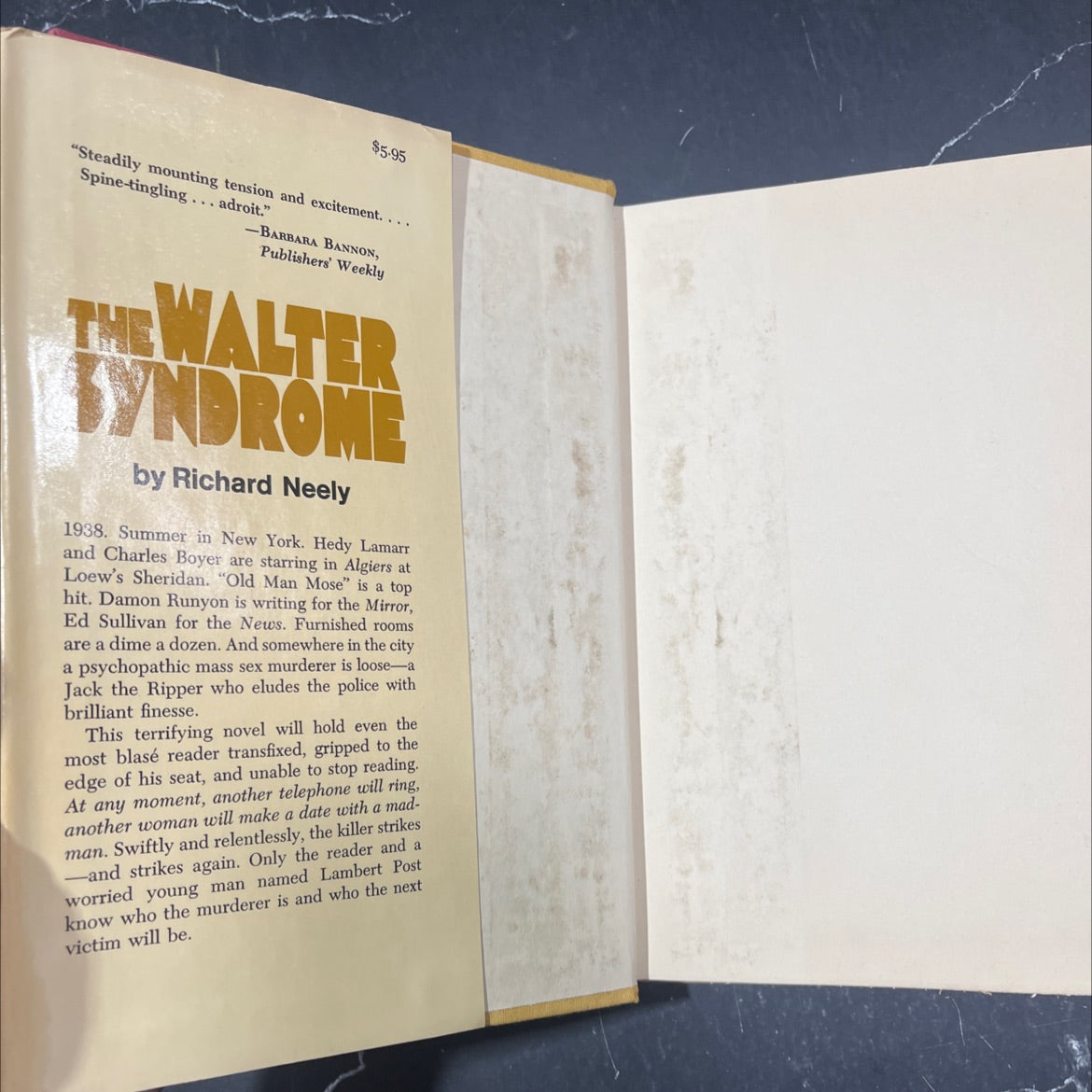 the walter syndrome book, by Richard Neely, 1970 Hardcover image 4