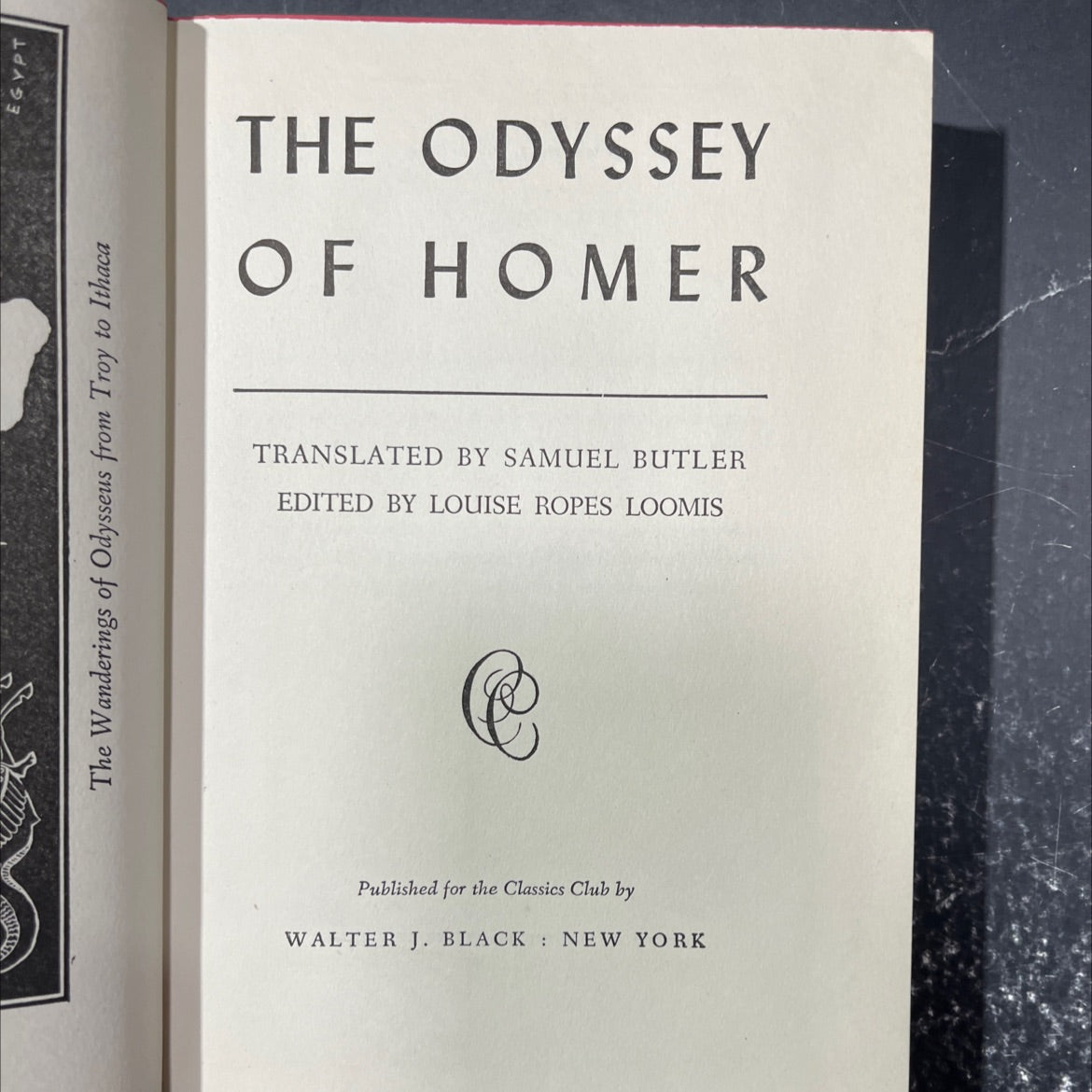 the wanderings of odysseus from troy to ithaca book, by homer, 1944 Hardcover image 2