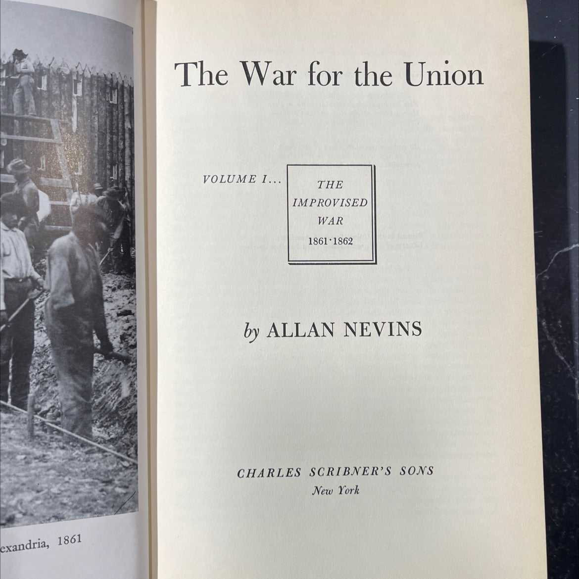the war for the union volume i the improvised war 1861 1862 book, by allan nevins, 1959 Hardcover image 2
