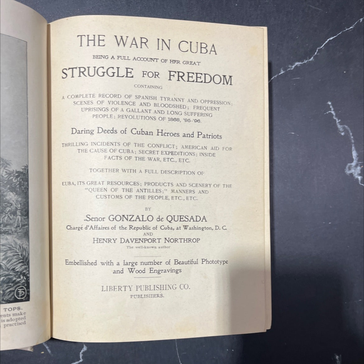 the war in cuba being a full account of her great struggle for freedom book, by senor gonzalo de quesada, henry image 2