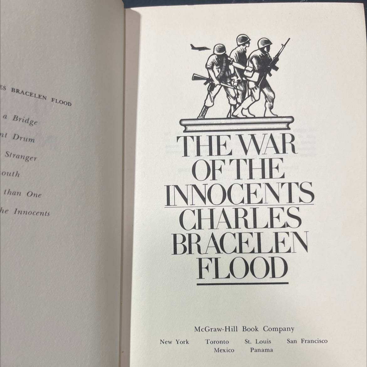 the war of the innocents book, by charles bracelen flood, 1970 Hardcover image 2