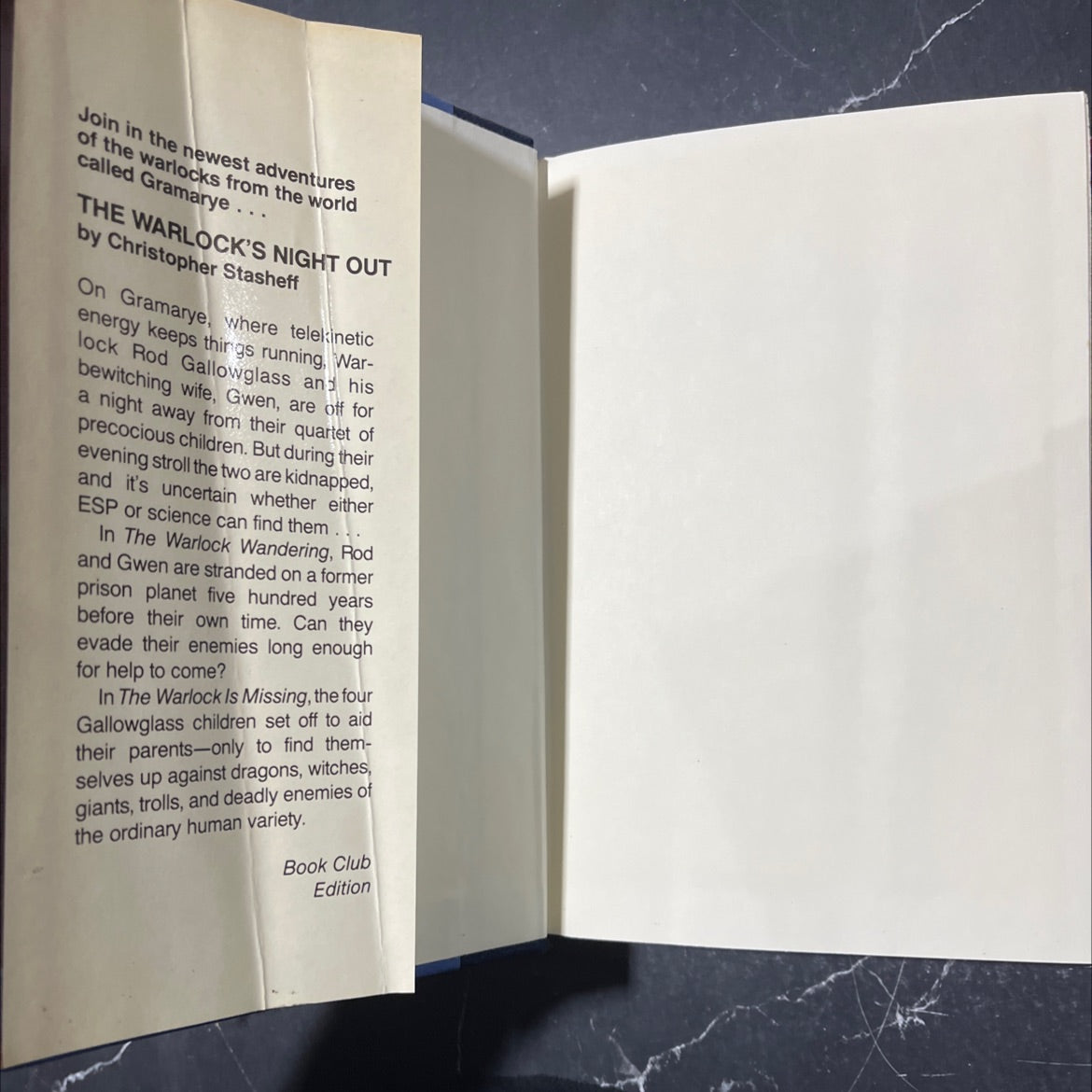 the warlock is missing book, by Christopher Stasheff, 1986 Hardcover image 4