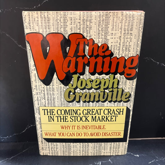 the warning book, by Joseph E. Granville, 1985 Hardcover image 1