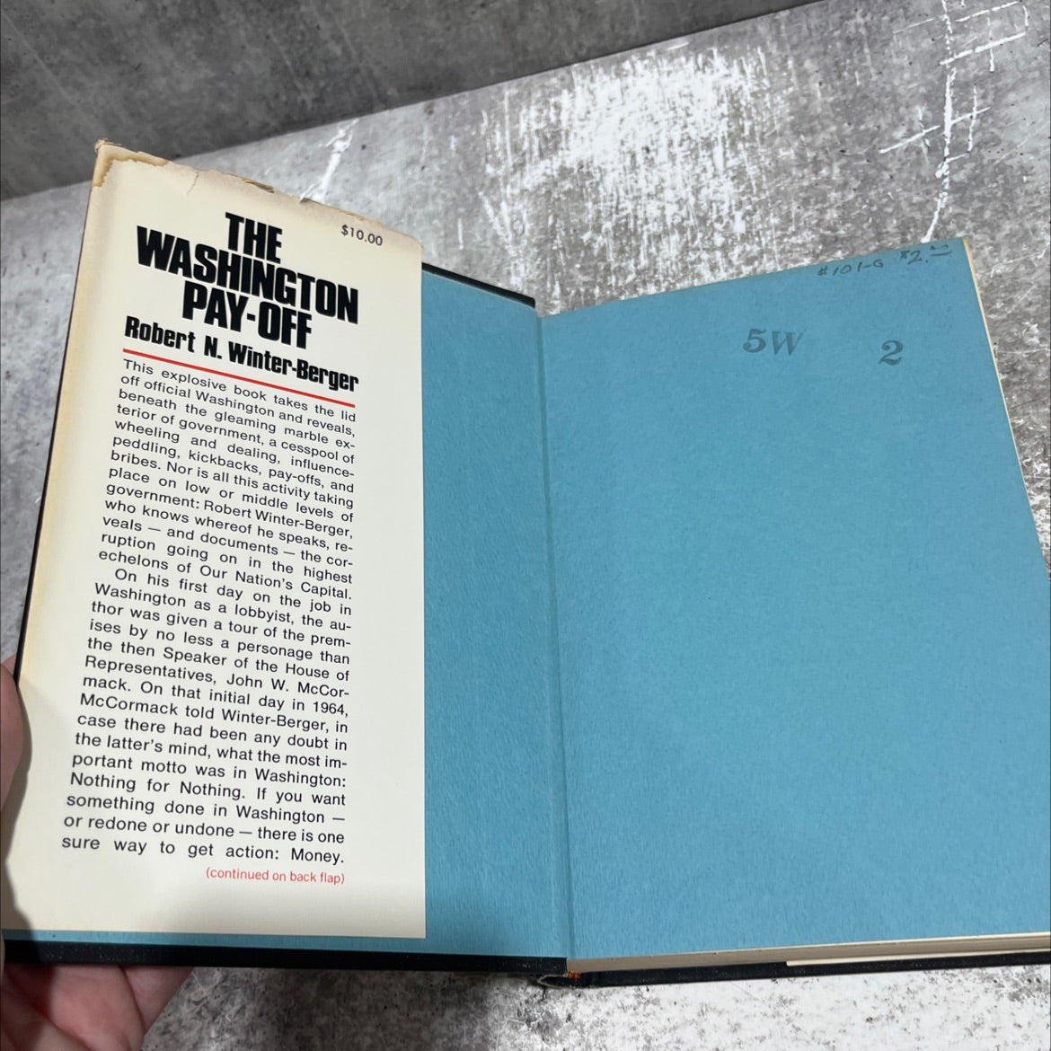 the washington pay-off book, by robert n. winter-berger, 1972 Hardcover image 4