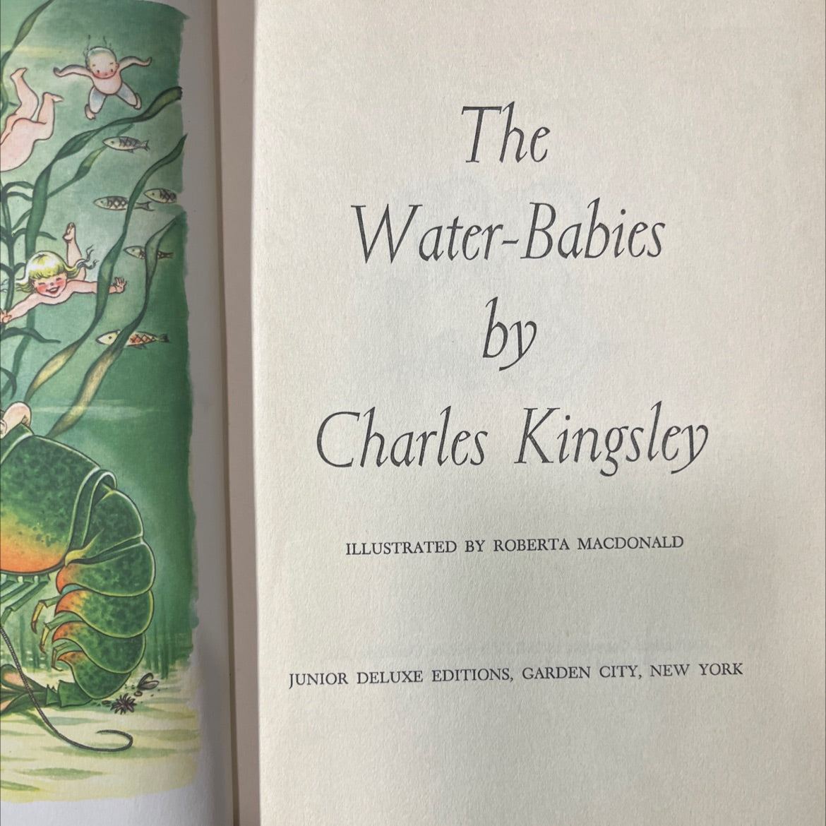the water-babies book, by charles kingsley, 1954 Hardcover image 2