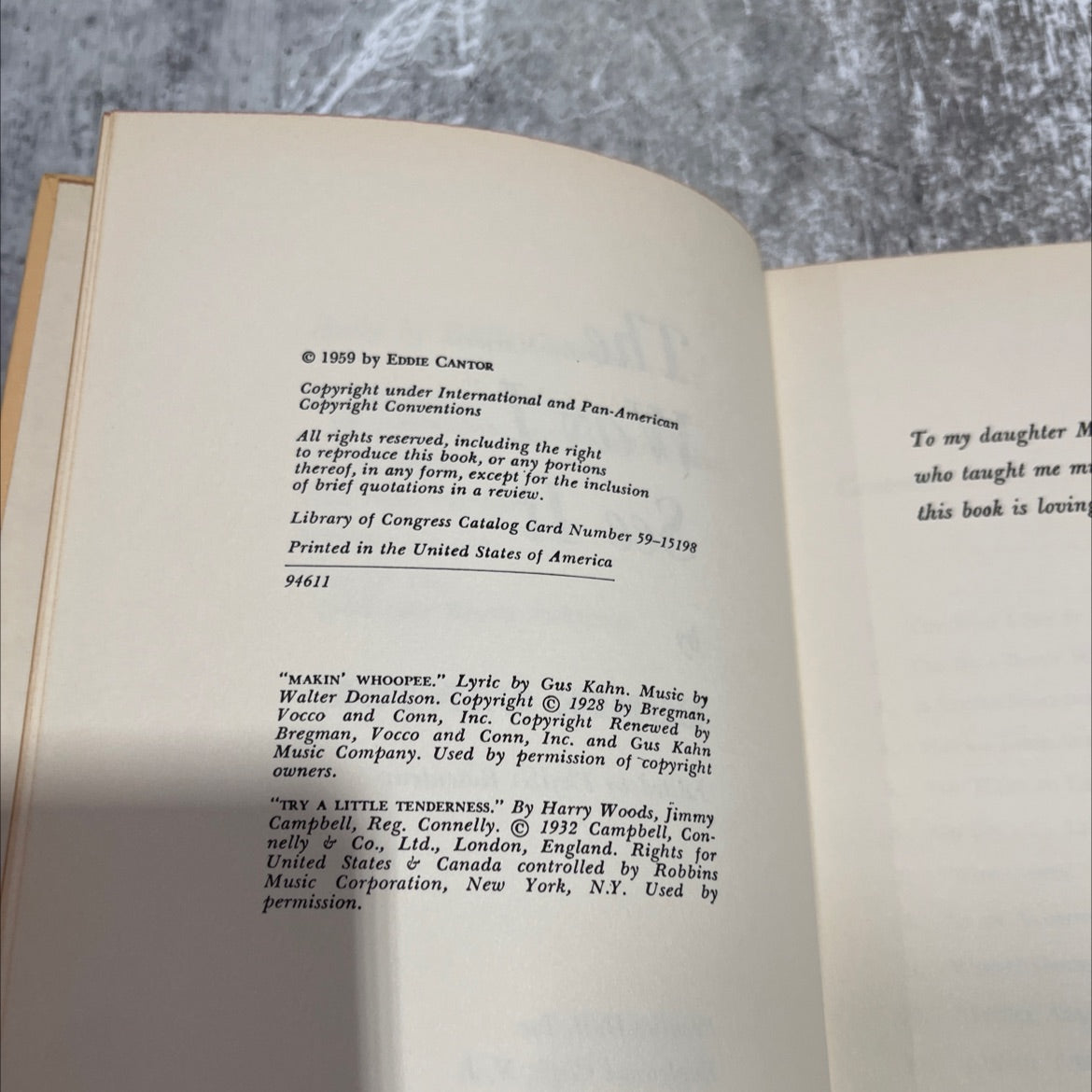 the way i see it book, by eddie cantor, 1959 Hardcover image 3