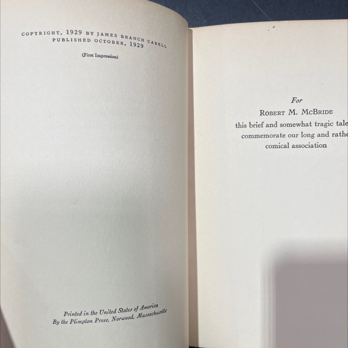 the way of ecben a comedietta involving a gentleman book, by james branch cabell, 1929 Hardcover image 3