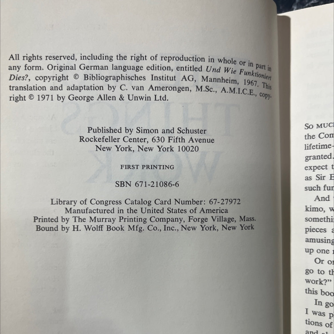 the way things work volume two book, by c. van amerongen, 1971 Hardcover image 3