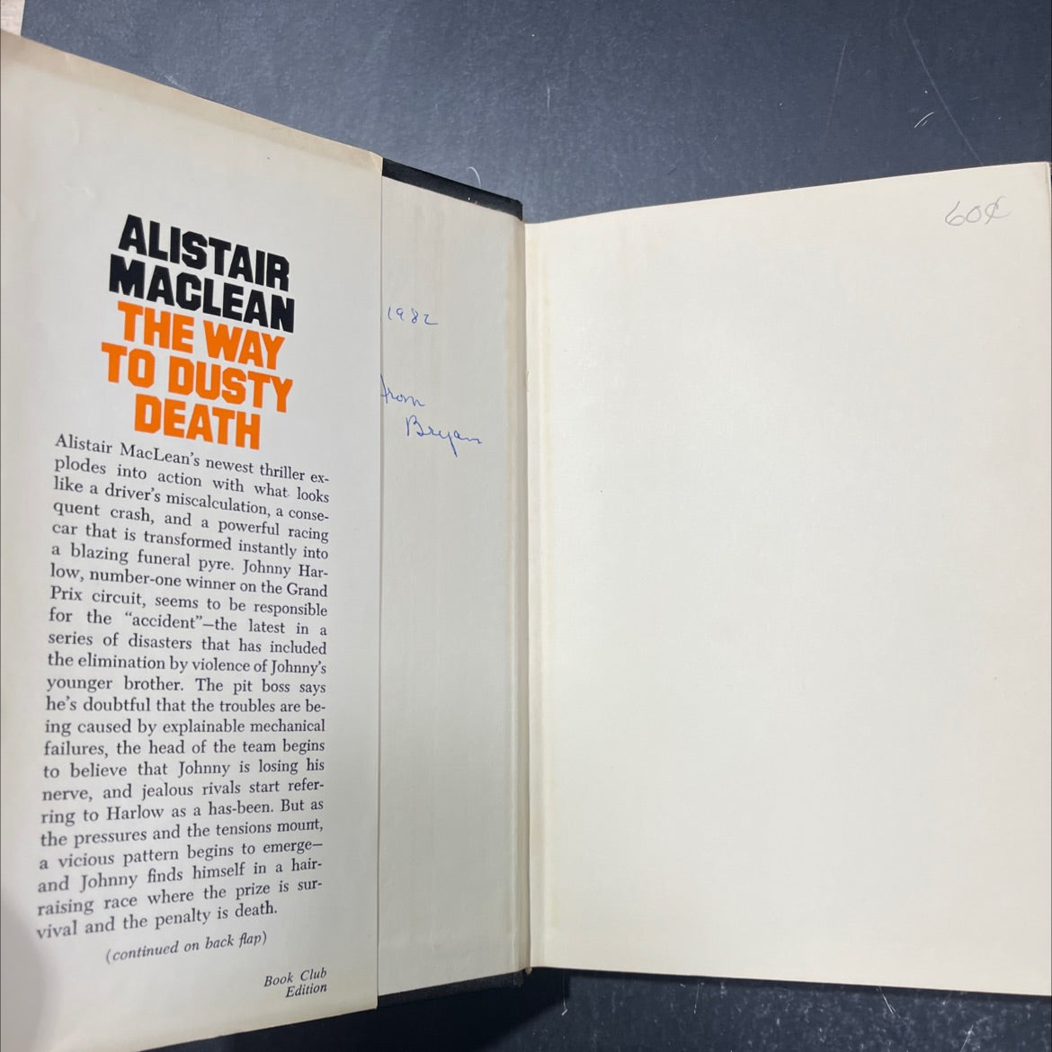 the way to dusty death book, by Alistair MacLean, 1973 Hardcover image 4