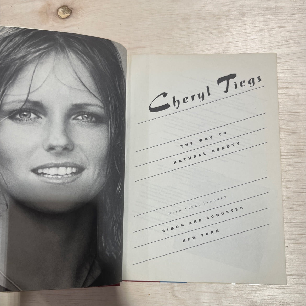 the way to natural beauty book, by cheryl tiegs, 1980 Hardcover image 2