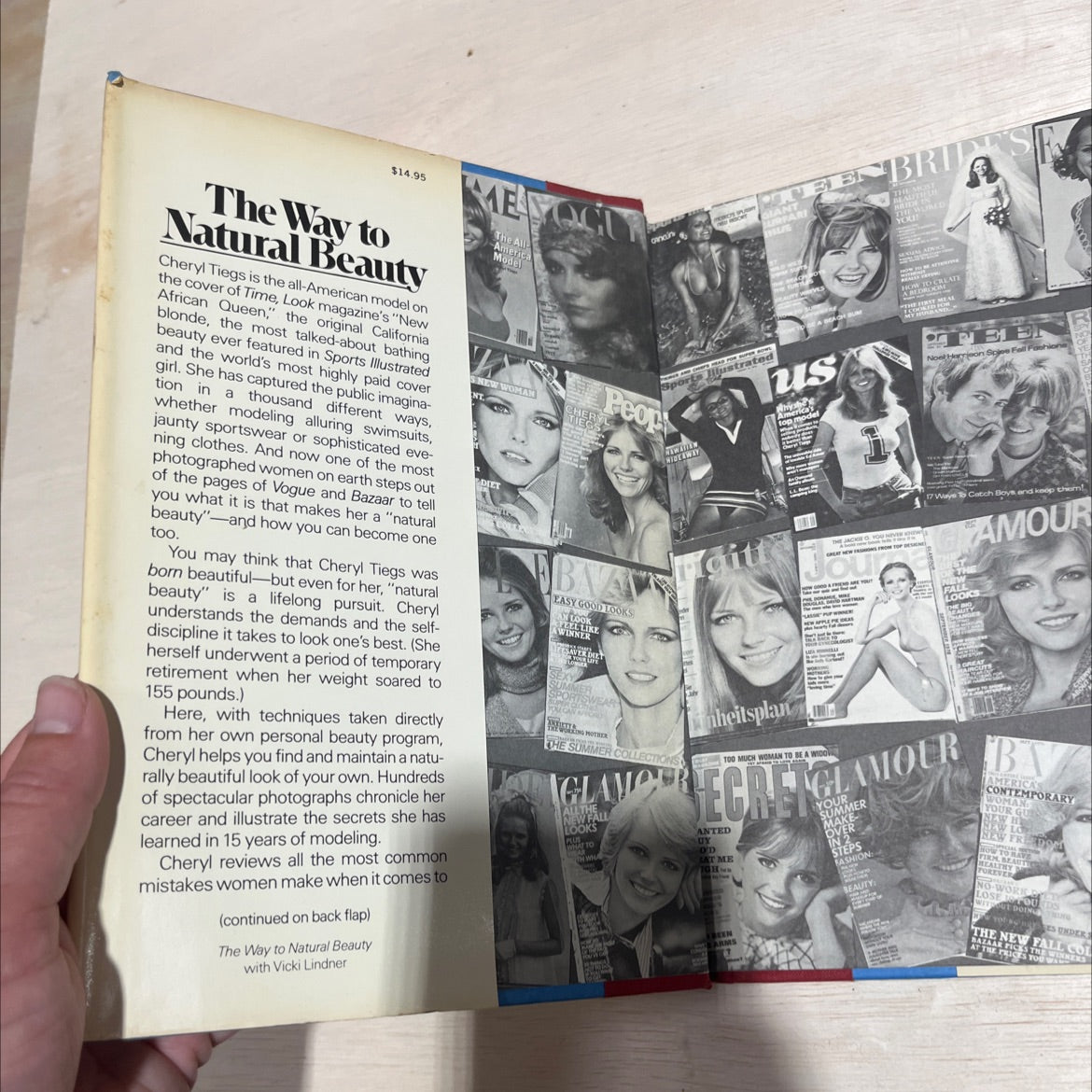 the way to natural beauty book, by cheryl tiegs, 1980 Hardcover image 4