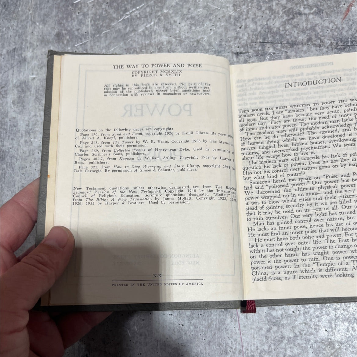 the way to power and poise book, by e. stanley jones, 1949 Hardcover image 3