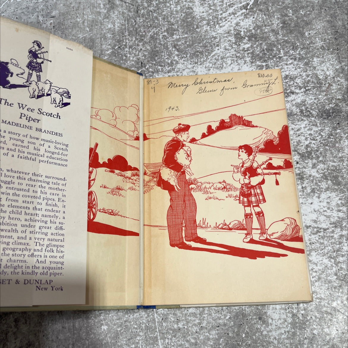 the wee scotch piper book, by madeline brandeis, 1929 Hardcover image 4