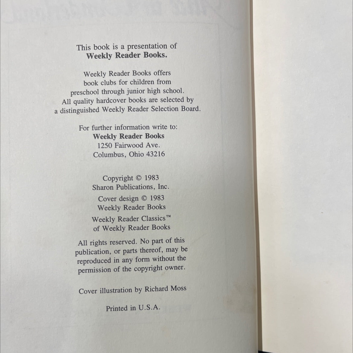 the weekly reader classics alice in wonderland book, by lewis carroll, 1983 Hardcover image 3