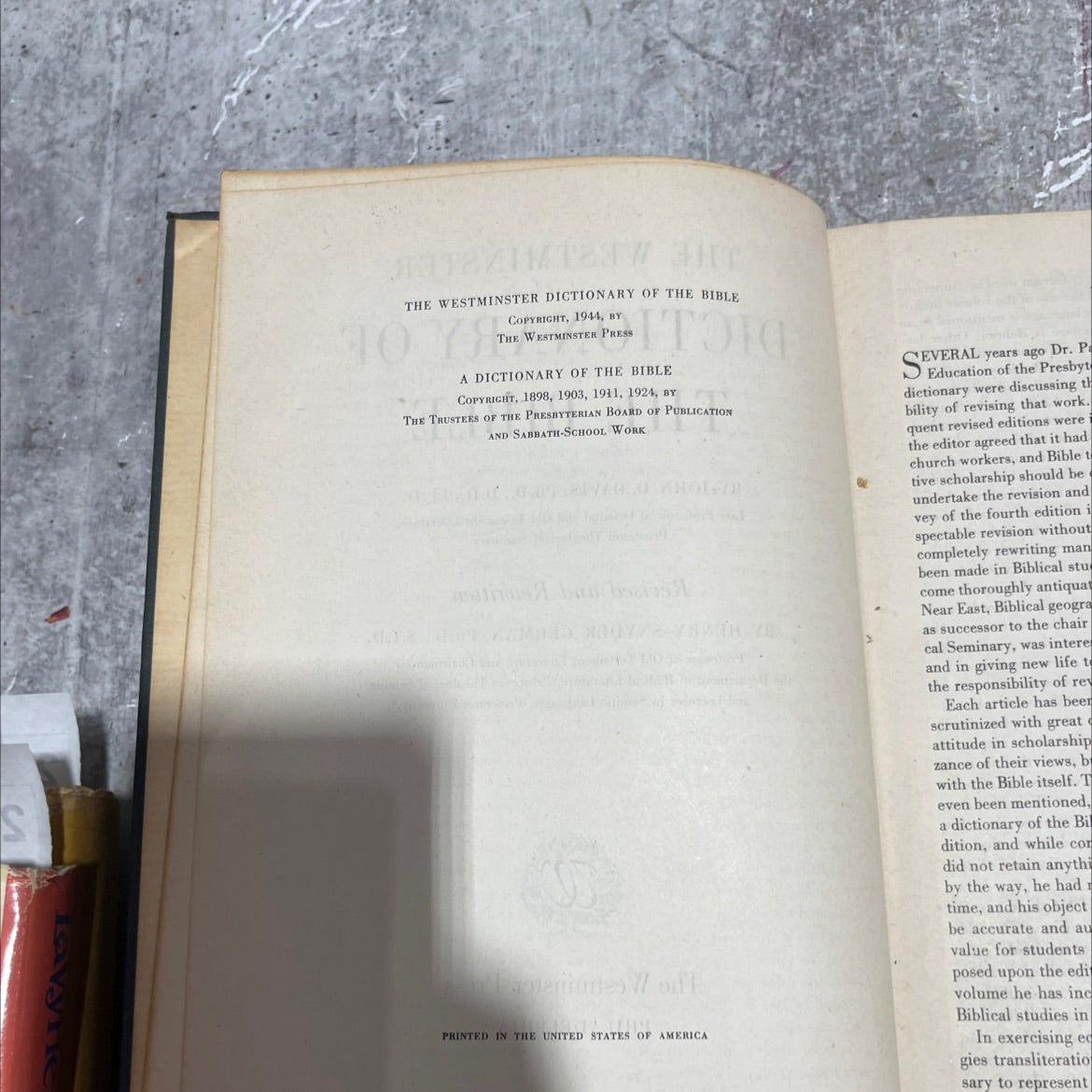 the westminster dictionary of the bible book, by john d. davis, ph.d., d.d., ll.d. and henry snyder gehman, ph.d., image 3