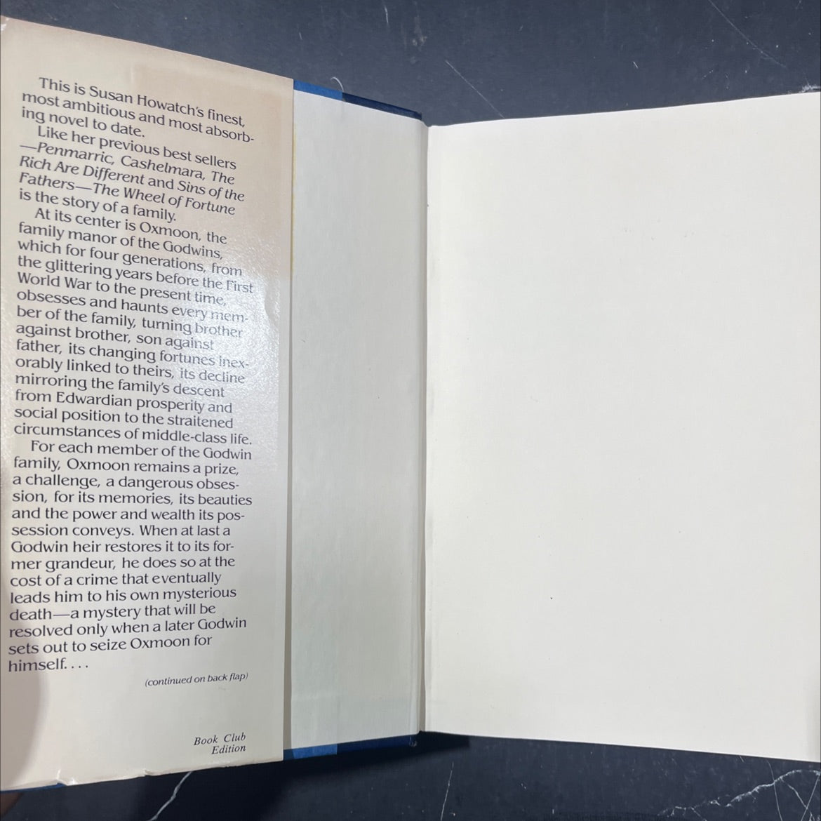 the wheel of fortune volume 1 book, by susan howatch, 1984 Hardcover image 4