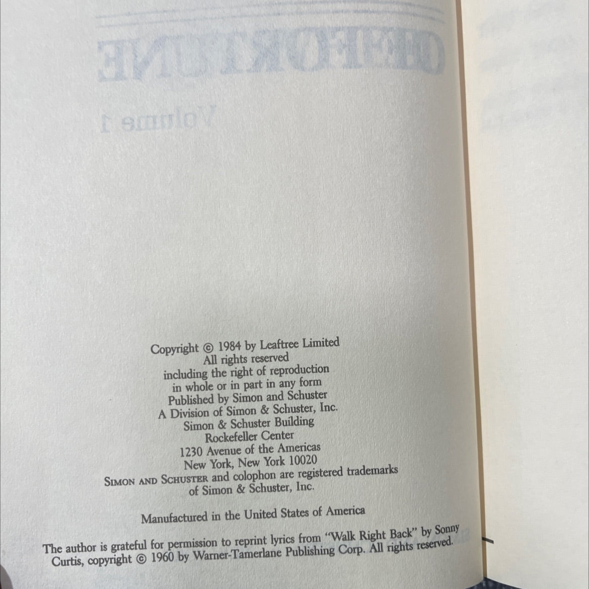 the wheel of fortune book, by Susan Howatch, 1989 Hardcover image 3