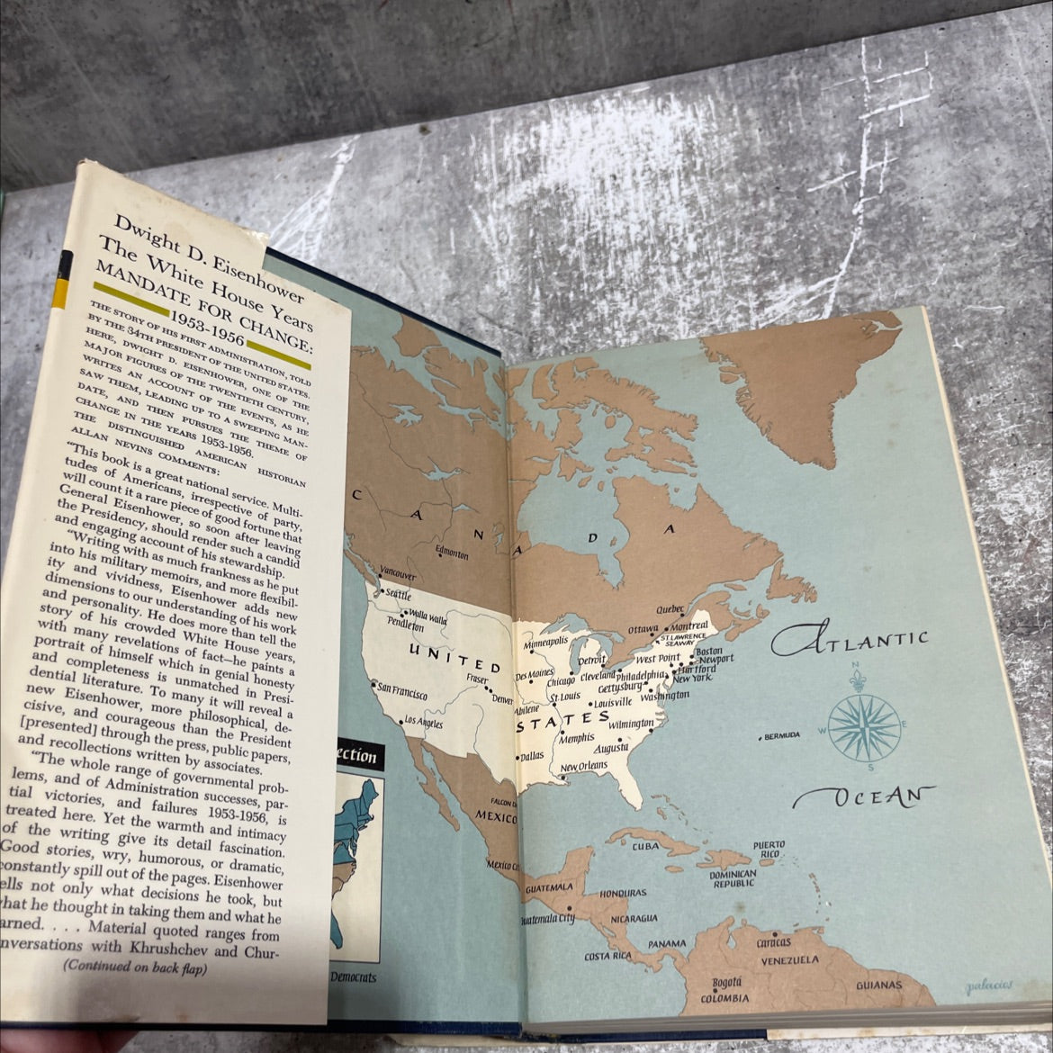 the white house years mandate for change 1953-1956 book, by dwight d. eisenhower, 1963 Hardcover image 4