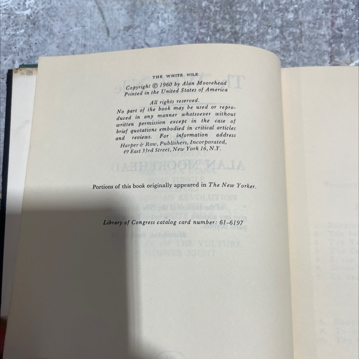 the white nile book, by alan moorehead, 1960 Hardcover image 3