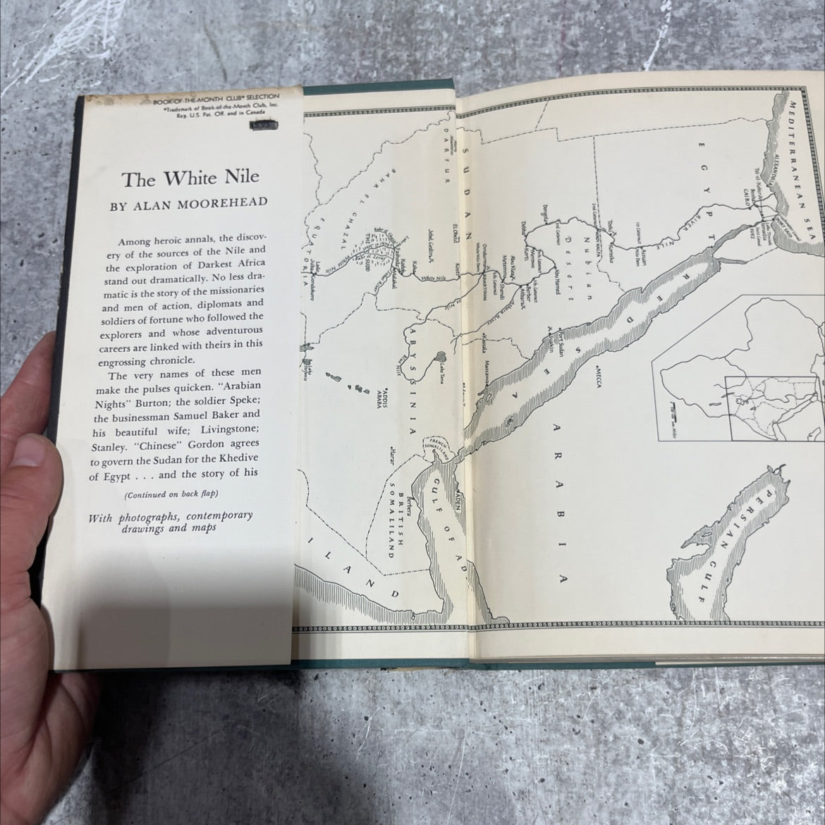 the white nile book, by alan moorehead, 1960 Hardcover image 4