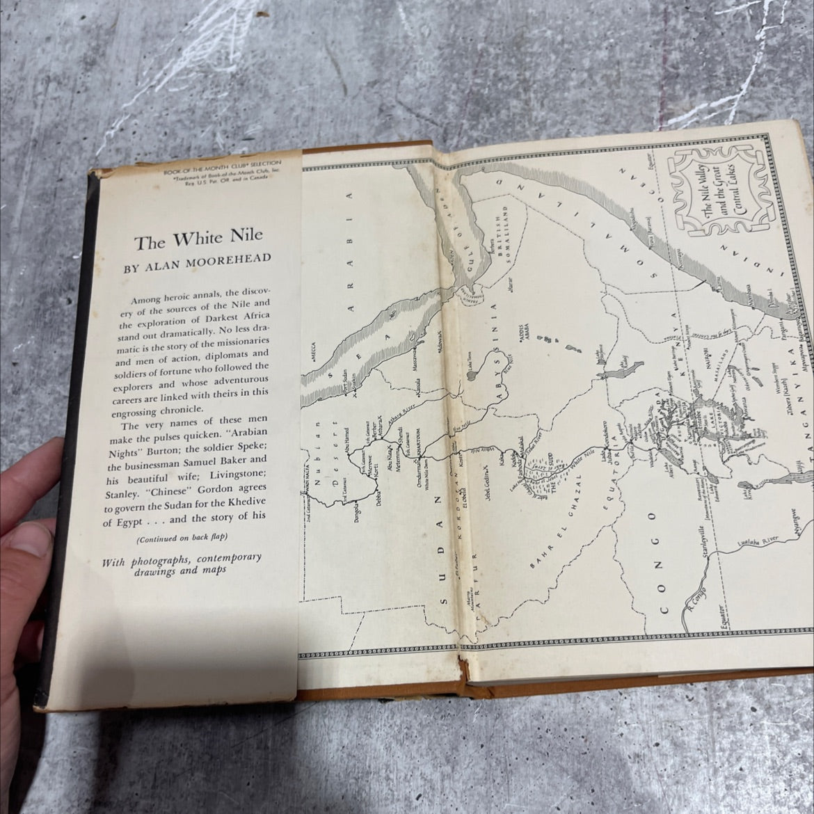 the white nile book, by alan moorehead, 1960 Hardcover image 4