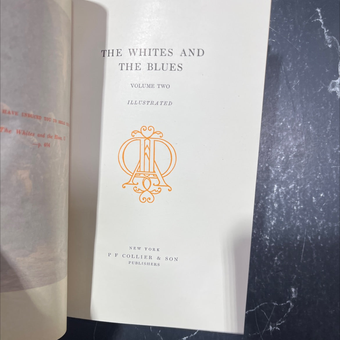 the whites and the blues volume two illustrated book, by unknown, 1910 Hardcover image 2