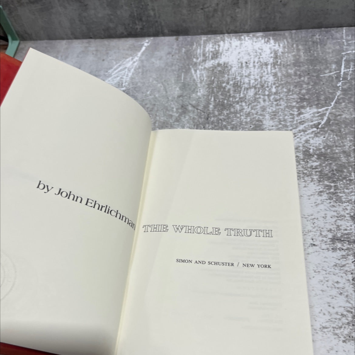 the whole truth book, by John Ehrlichman, 1979 Hardcover image 2