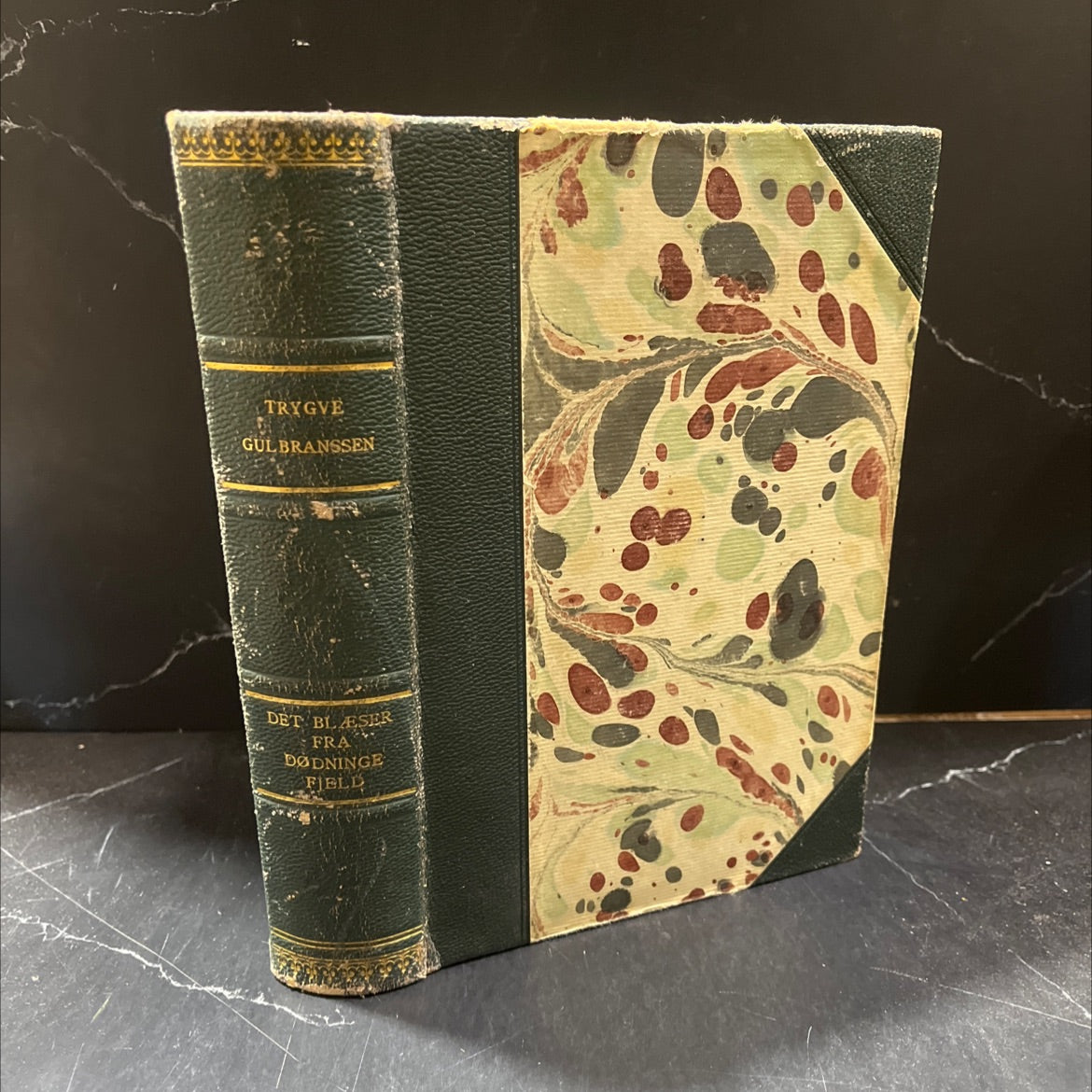 the wind blows from the death mountain book, by trygve gulbranssen, 1942 Leather image 1