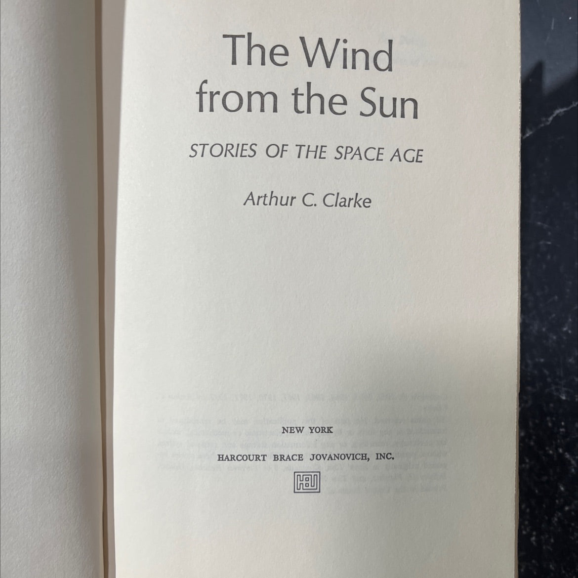 the wind from the sun stories of the space age book, by Arthur C. Clarke, 1972 Hardcover image 2