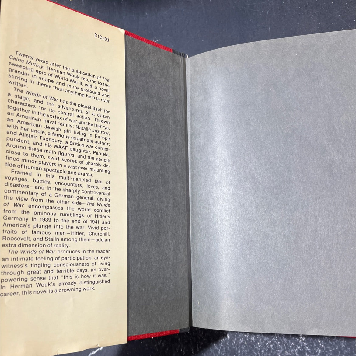 the winds of war book, by herman wouk, 1971 Hardcover image 4