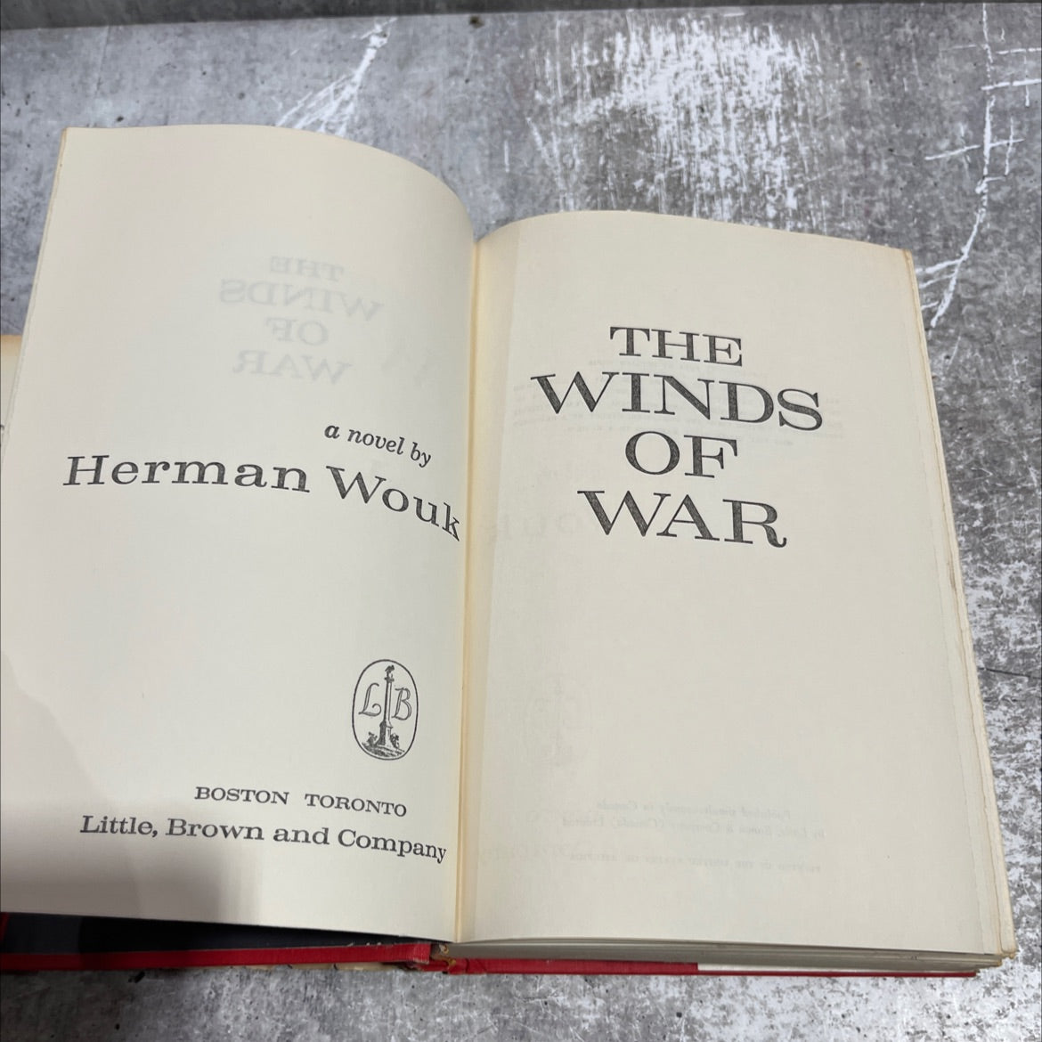 the winds of war book, by herman wouk, 1971 Hardcover image 2