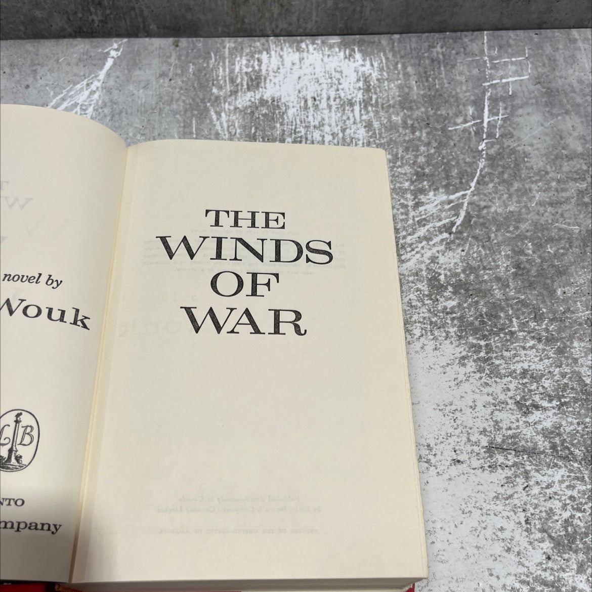 the winds of war book, by herman wouk, 1971 Hardcover image 2