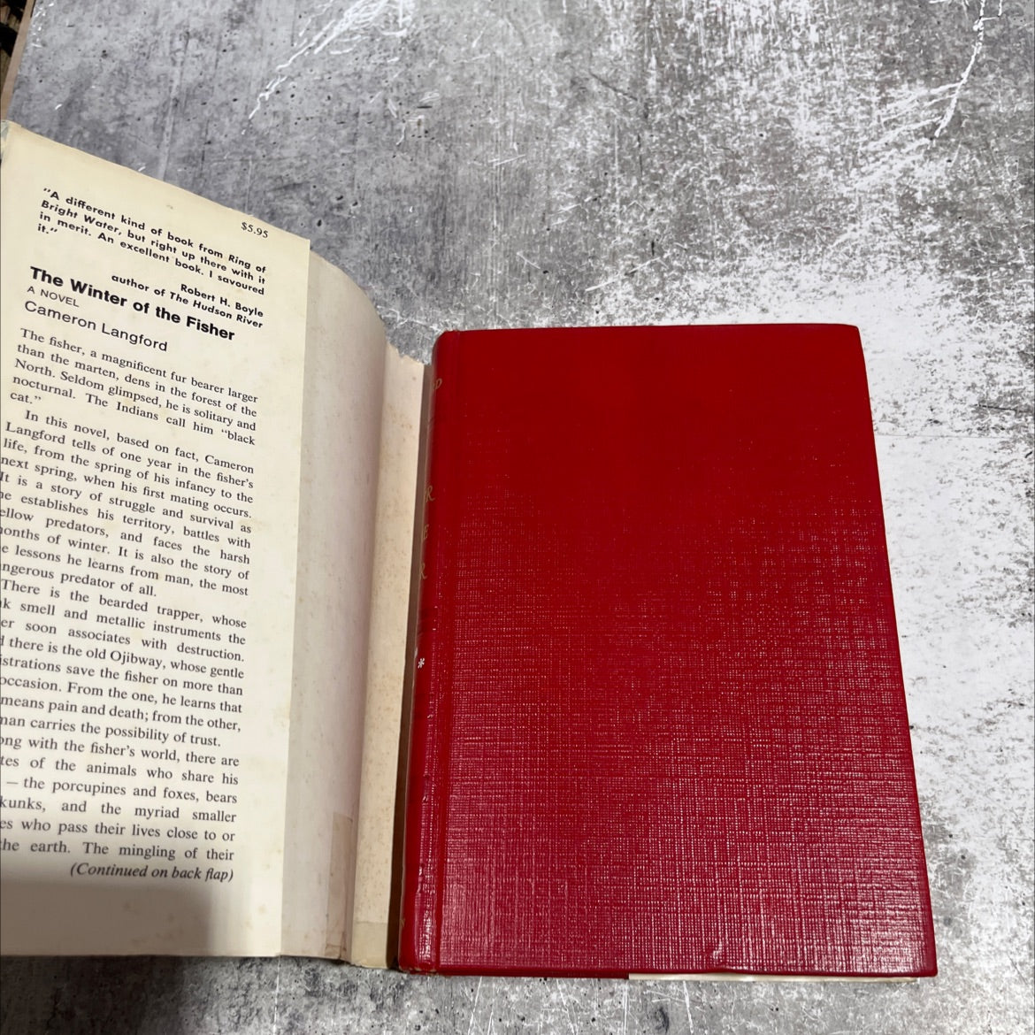 the winter of the fisher book, by Cameron Langford, 1971 Hardcover image 4