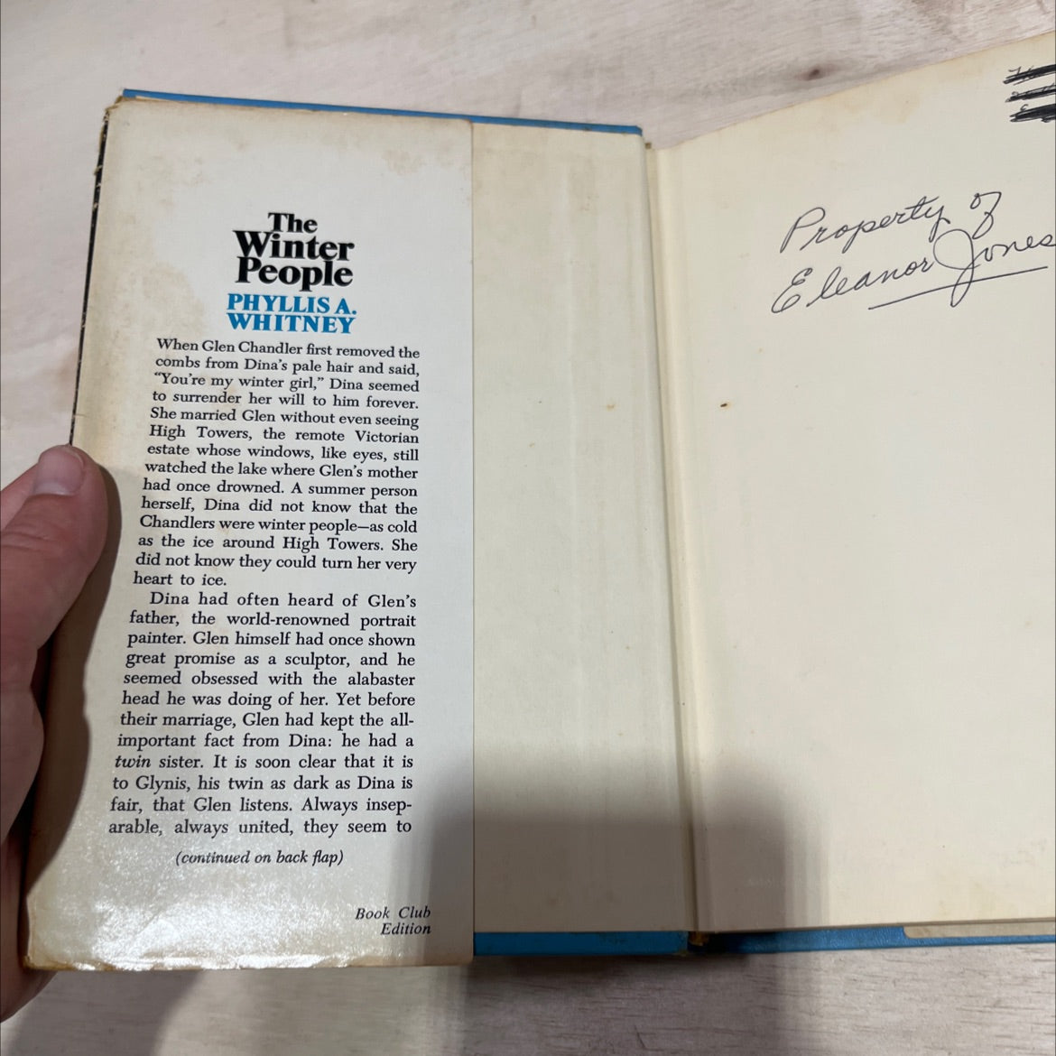 the winter people book, by phyllis a whitney, 1969 Hardcover image 4