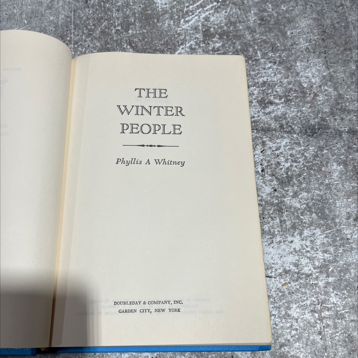 the winter people book, by phyllis a whitney, 1969 Hardcover image 2