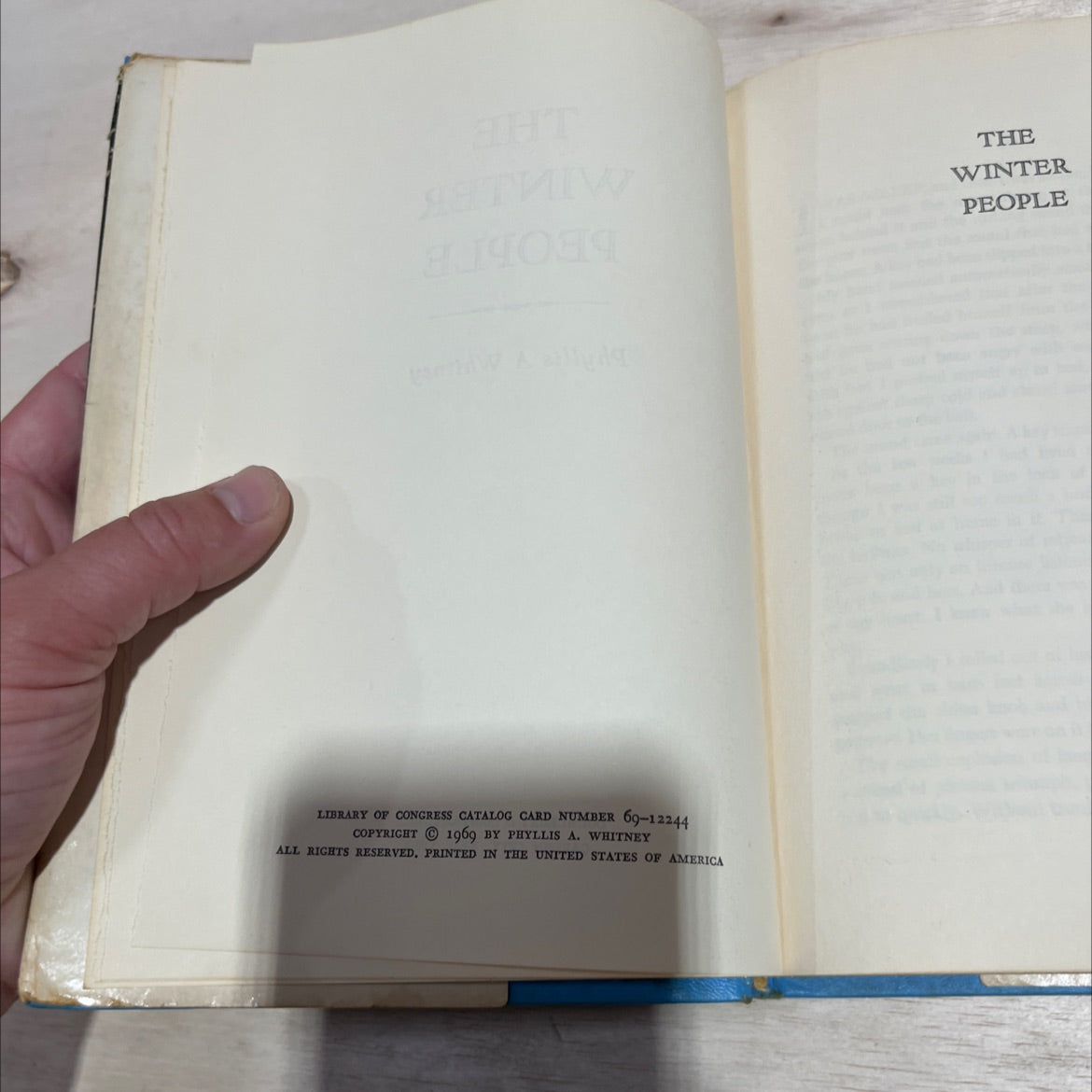 the winter people book, by phyllis a whitney, 1969 Hardcover image 3