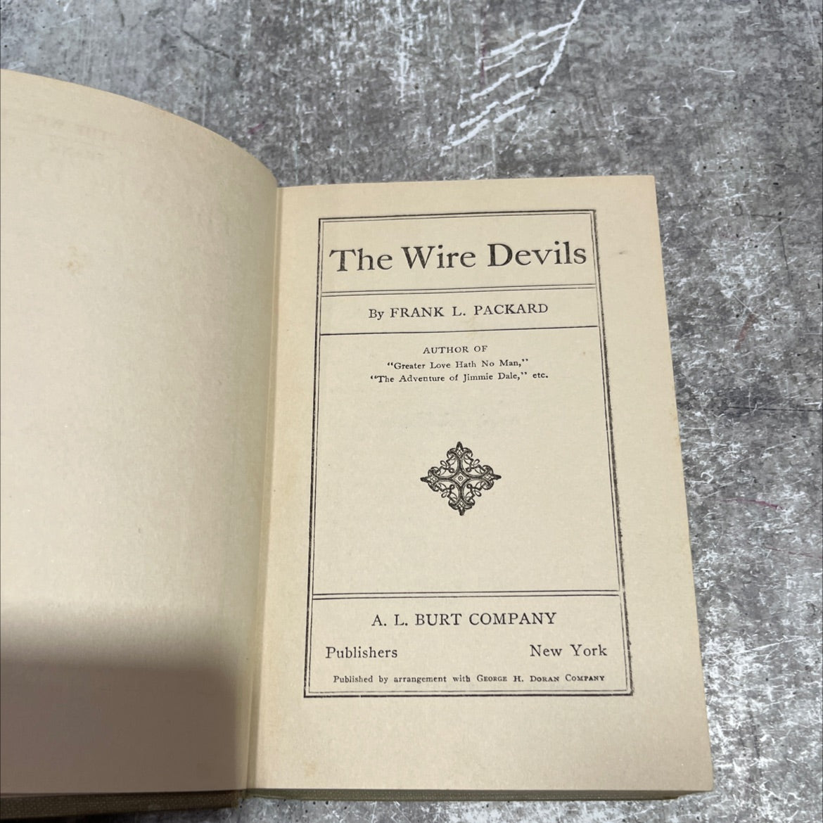 the wire devils book, by frank l. packard, 1918 Hardcover image 2